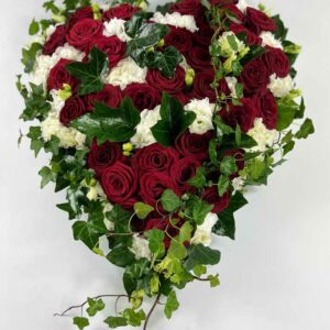 Funeral red-white Heart delivery