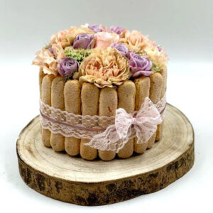 Gâteau de fleurs violet fleurs Boudoir cadeaux livraison décoration roses