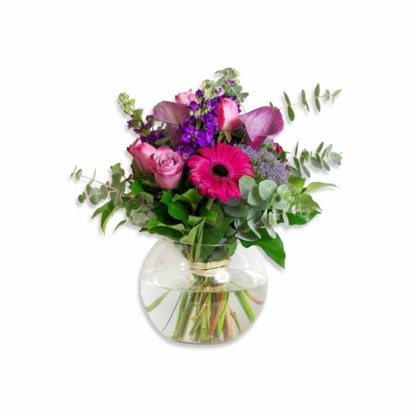 Julie Bouquet de fleurs livraison cadeau fleurs fraiches roses eucalyptus