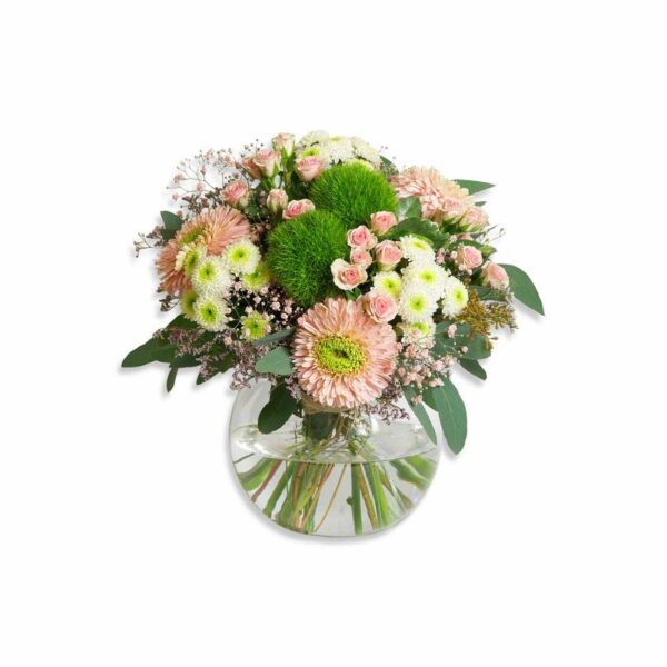 Noémie Bouquet de fleurs livraison cadeau fleurs fraiches roses eucalyptus